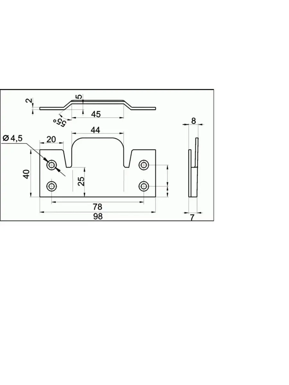 Гребенки мебельные высота 40 мм 470/4 штуки