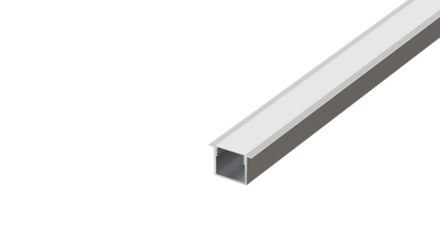 Donel, Встраиваемый алюминиевый анод. профиль, 30х20,5х2000мм. В комплекте матовый экран, 4 торцевые