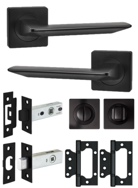Комплект фурнитуры для межкомнатных дверей чёрный ULTRA
