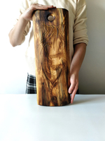 Доска разделочная из массива кедра с гравировкой