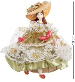 Народные промыслы RK-730/1 Кукла-шкатулка «Дама в шляпке»