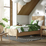 Каркас кровати с ящиками - TONSTAD IKEA/ ТОНСТАД ИКЕА, 90х200 см, светло-коричневый