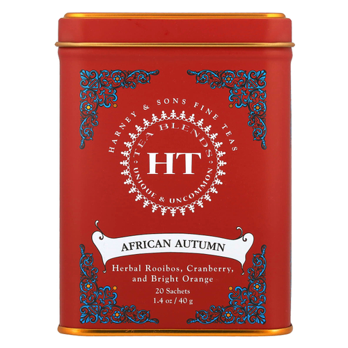 Harney & Sons, HT Tea Blends, африканская осень, без кофеина, 20 пакетиков, 40 г (1,4 унции)