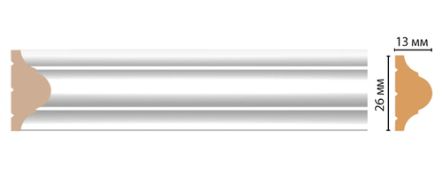 Молдинг DECOMASTER D001-114ДМ (26*13*2400мм)