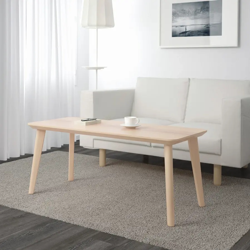 Журнальный стол - IKEA ИКЕА LISABO, 118x50х50 см, шпон ясеня
