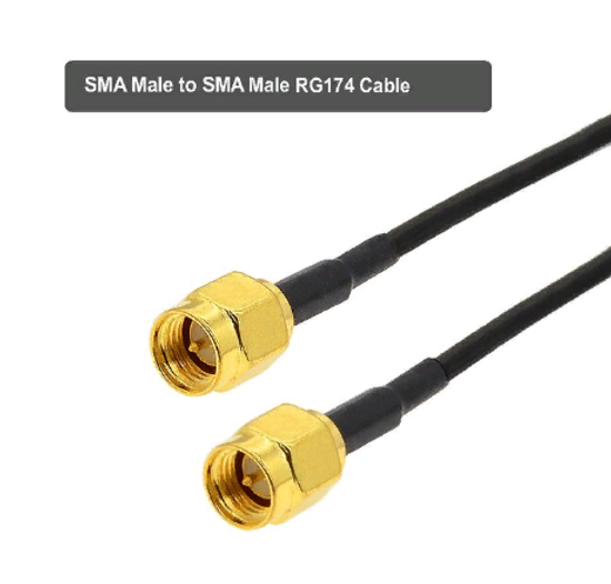 SMA кабель-удлинитель RG174 (тип D) 20 см