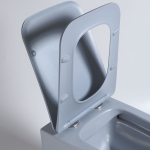 Унитаз подвесной Q-Line VT1-12MO безободковый, цвет океан мат., ультратонкое soft close сиденье