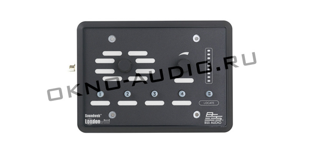 Черный программируемый настенный зонный контроллер. Питание - PS48POE (Ethernet) или 999-PSU (24VDC).