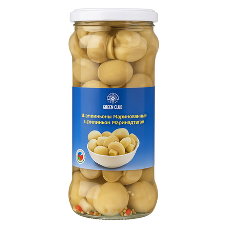 Шампиньоны маринованные Green Club 530 гр