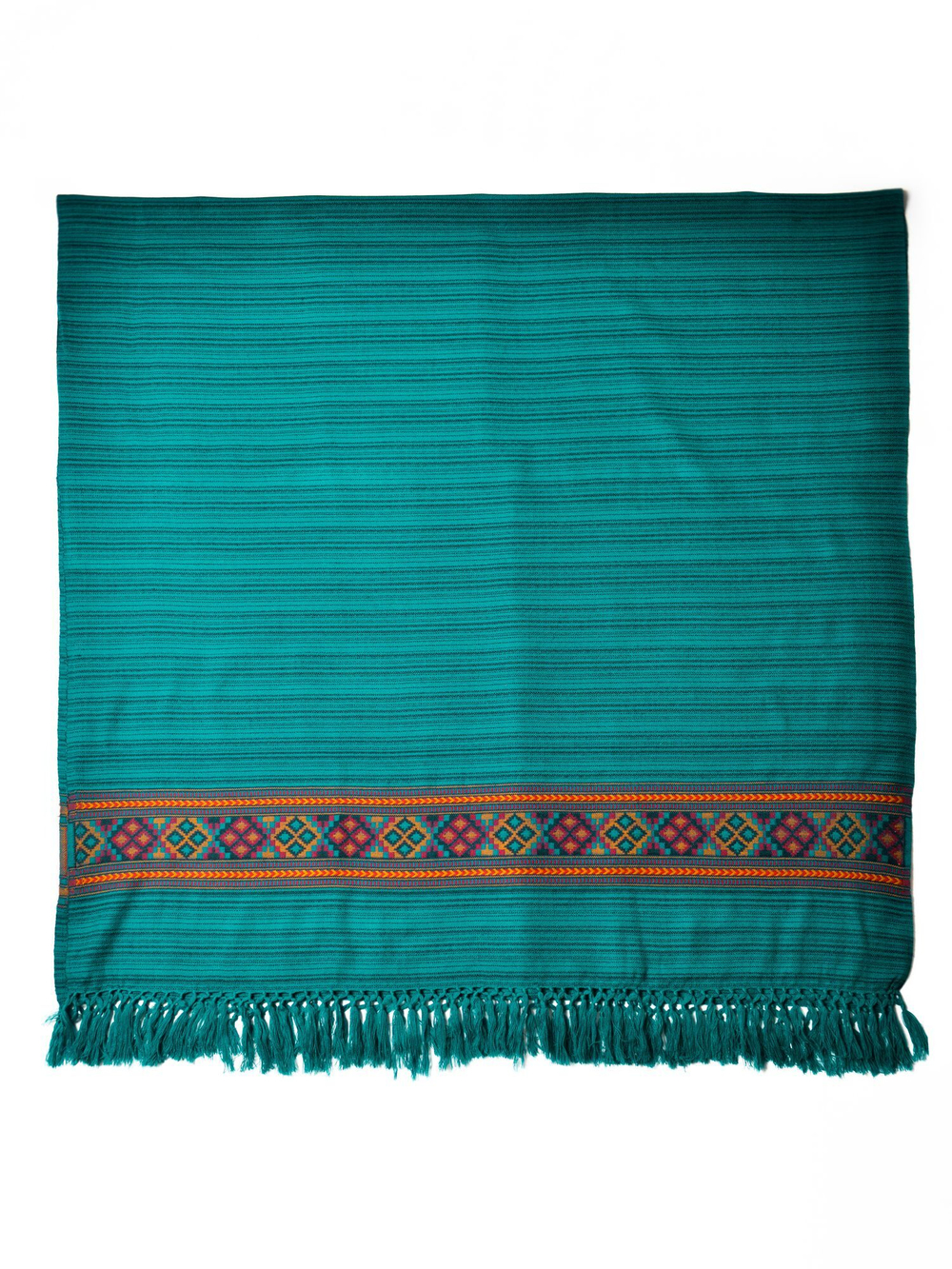 Шаль Куллу (бирюза/полоска)
