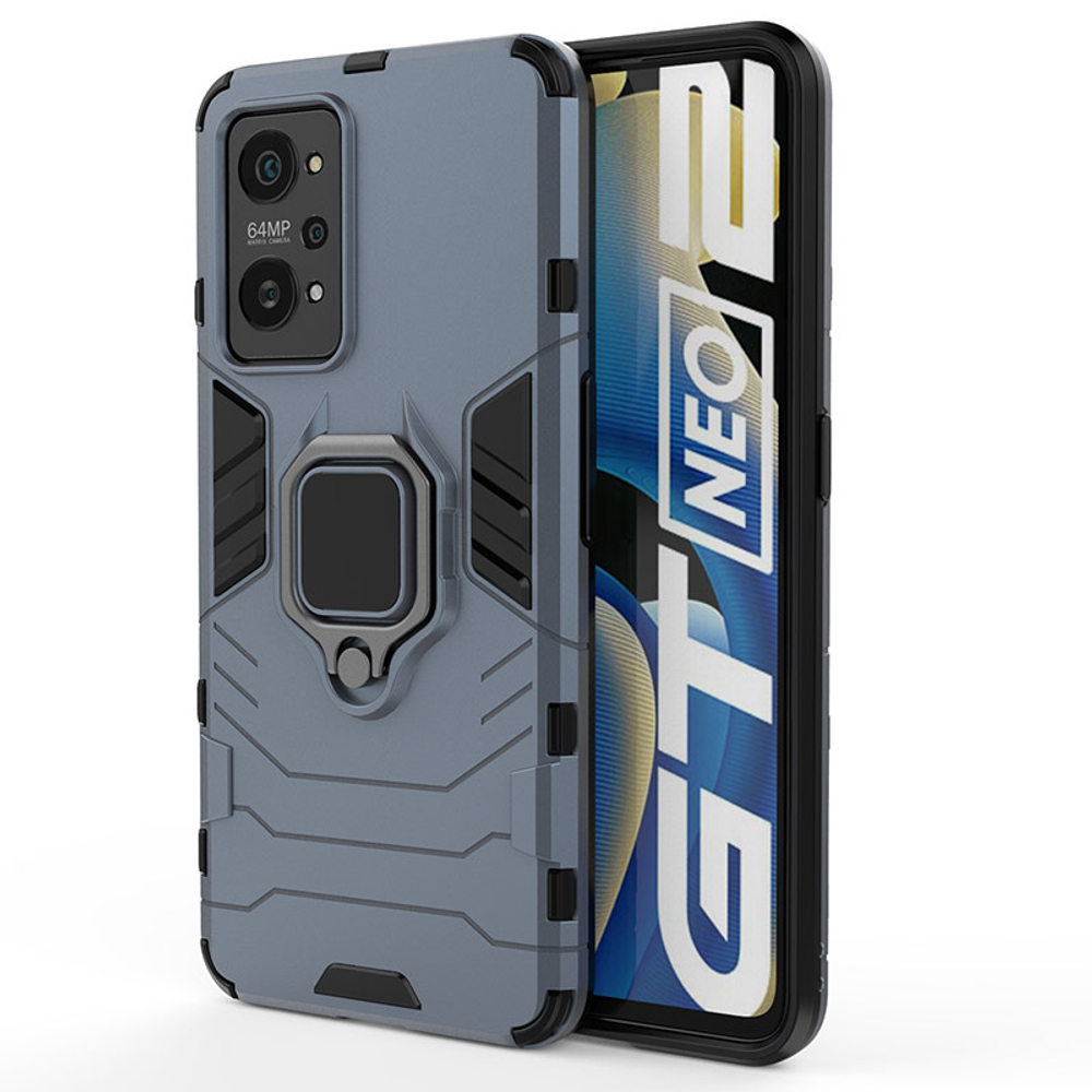 Противоударный чехол с кольцом Panther Case для Realme GT NEO2 5G