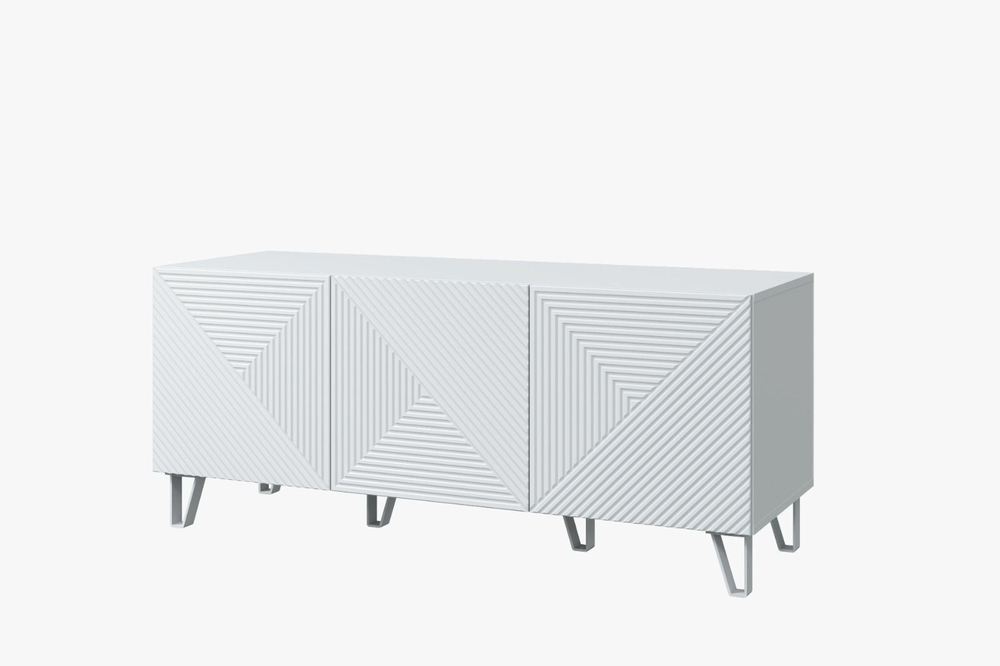 Тумба под телевизор напольная Ясень, Солана 136х47х58 см