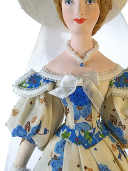 Кукла Дама в летнем платье 19 века, Пушкинская эпоха