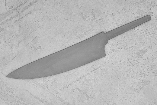 Заготовка для ножа, сталь M390 2,6мм. Модель "Геликон ГШ185" с клинком 185мм, ТО 62-63HRC