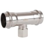 ROMMER Тройник с ВР 35x1/2" из нержавеющей стали прессовой