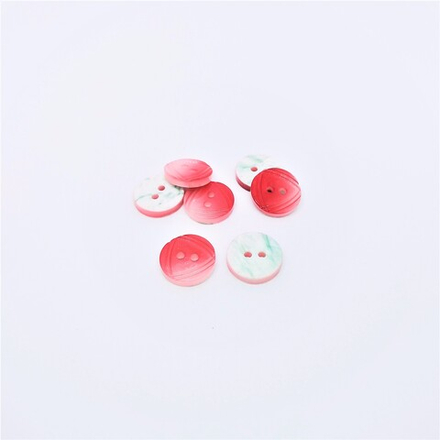 Пуговицы №618, 11мм, цв.красный (CB MS-37)