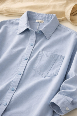 Рубашка с накладным карманам