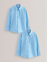 Рубашка школьная для мальчика Next 160-945, 2 шт., Голубой