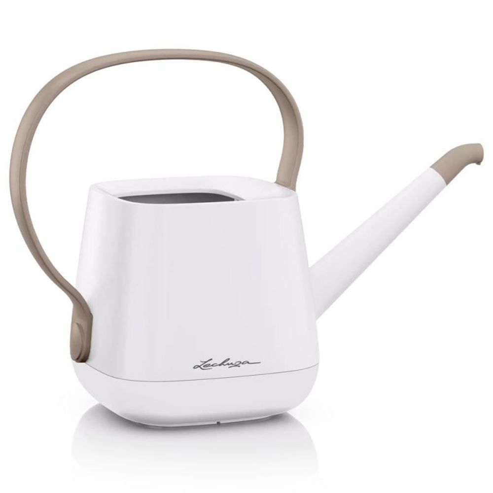 Лейка (пластик) Lechuza Watering Can Yula (white/taupe semigloss), 1,7л