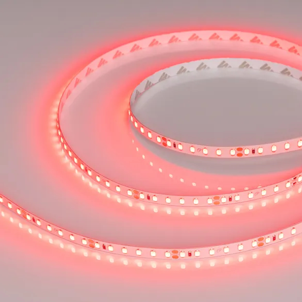 Светодиодная лента RT-A120-8mm 24V Red (9.6 W/m, IP20, 2835, 5m) (Arlight, 9.6 Вт/м, IP20) 008781(2)