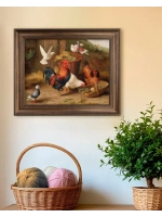 Картина интерьерная на холсте в раме 25*31 см