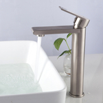 Смеситель для раковины 35к G1099-22 GAPPO нерж. сталь, высокий, литой, САТИН