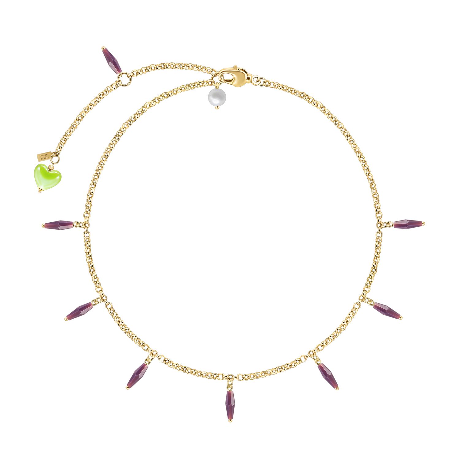 Цепь Morning Cocktail Green Necklace