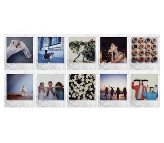 Fotoaparat lenti \ Картридж Fujifilm Instax SQUARE белый мрамор, 10 lent