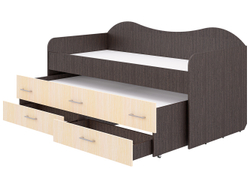 Кровать Нимфа двухместная Венге/молоко