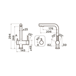 Смеситель OMOIKIRI NAGANO LG