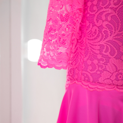 платье с фестоном