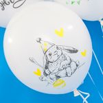 Шар (12''/30 см) Кусочек Счастья, Белый, пастель, 2 ст, 25 шт.