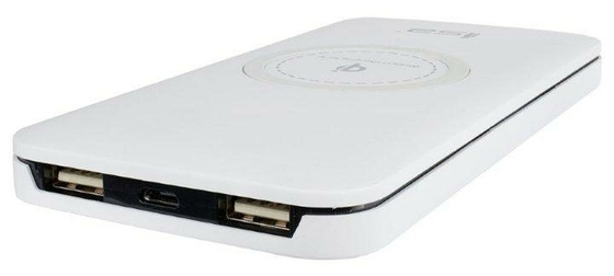 Isa W2  8000 mAh с функцией беспроводной зарядки черный 112121 Внешний аккумулятор