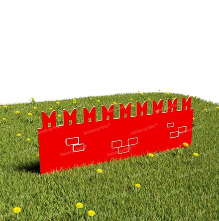 Забор уличный из экопластика Кремлевская стена