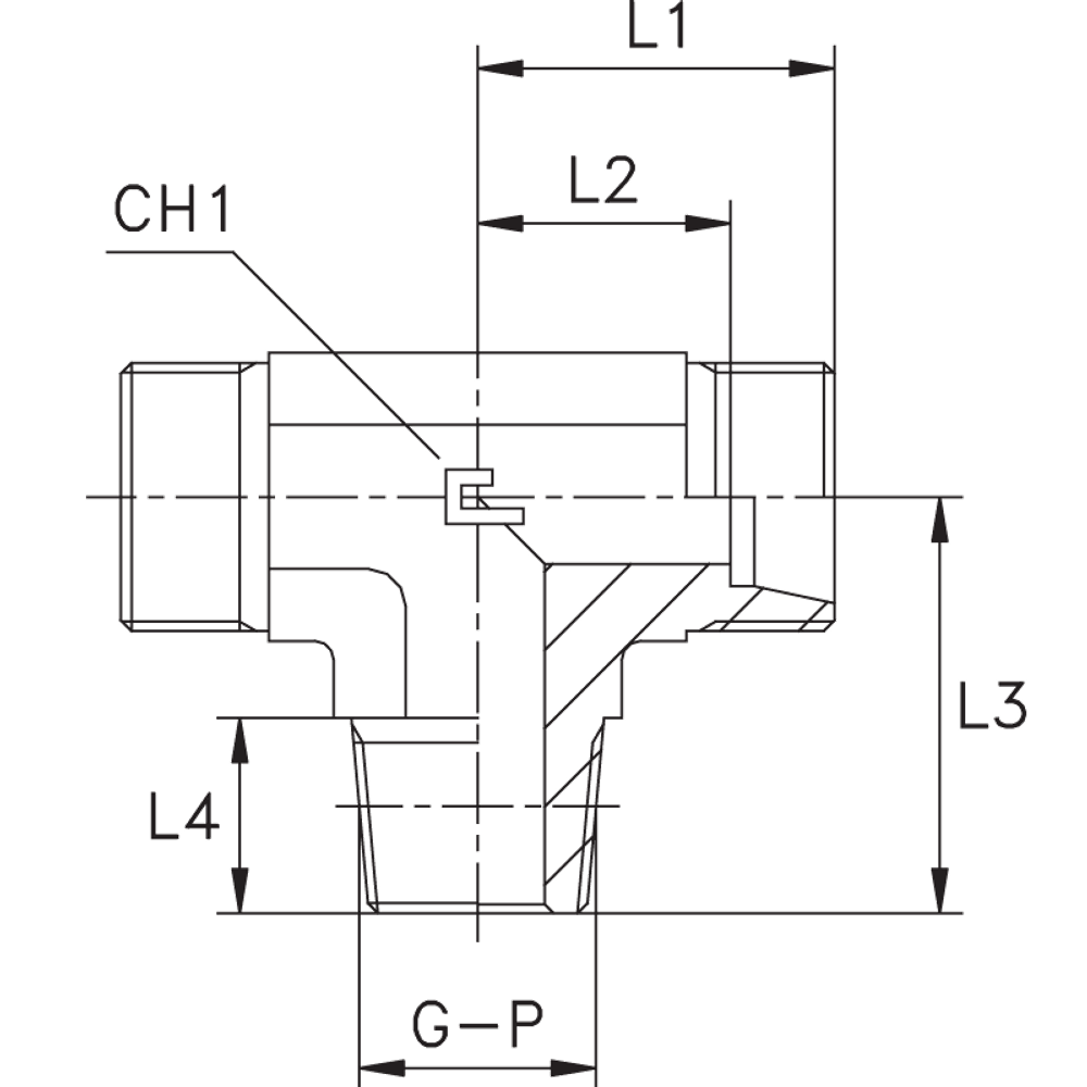 Штуцер FTC DS25 BSPT 1" (корпус)