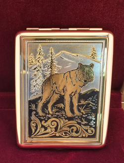 Портсигар "Волк" №1