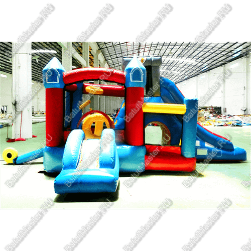 Коммерческий надувной батут "Домик приключений"