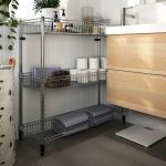 Стеллаж - IKEA OMAR, 92х36х94 см, серый, ОМАР ИКЕА