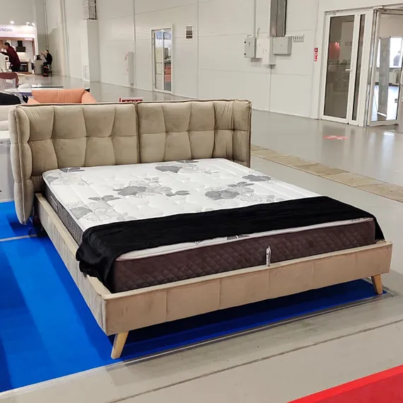 Кровать Hush 160х200 см, бежевая