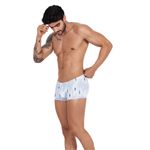 Мужские трусы хипсы серые с принтом Clever HALO LATIN BOXER 122012