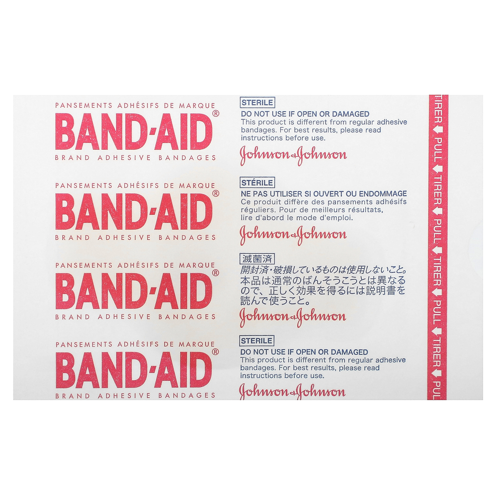 Band Aid, Hydro Seal, лейкопластыри, большой, 6 шт.