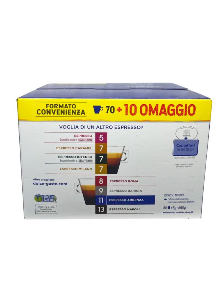 Кофе Nescafe Dolce Gusto Espresso Ardenza 80 шт x 3 уп