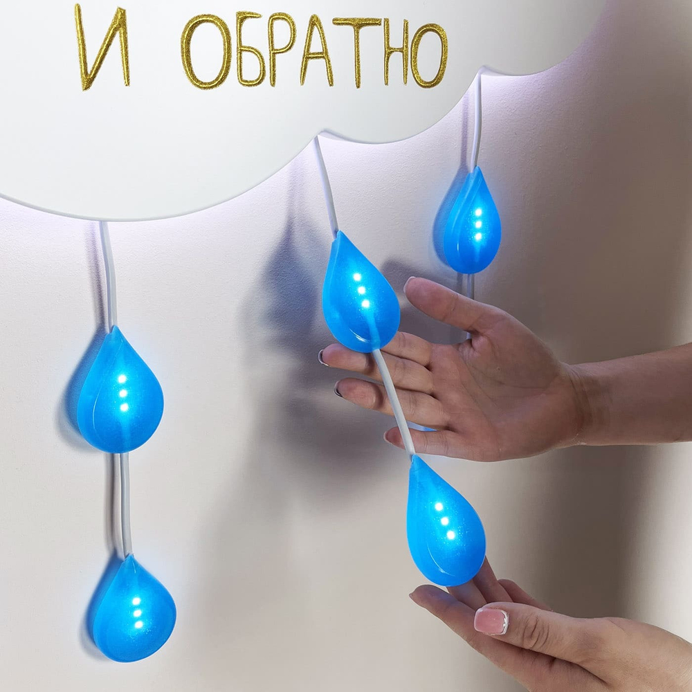 Светильник "Облачко с солнцем"