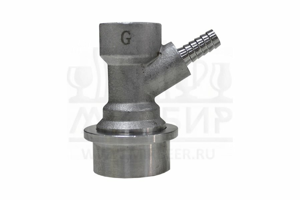 Фитинг газовый ball lock для Корнелиус-кега (нержавеющая сталь, с "елочкой")