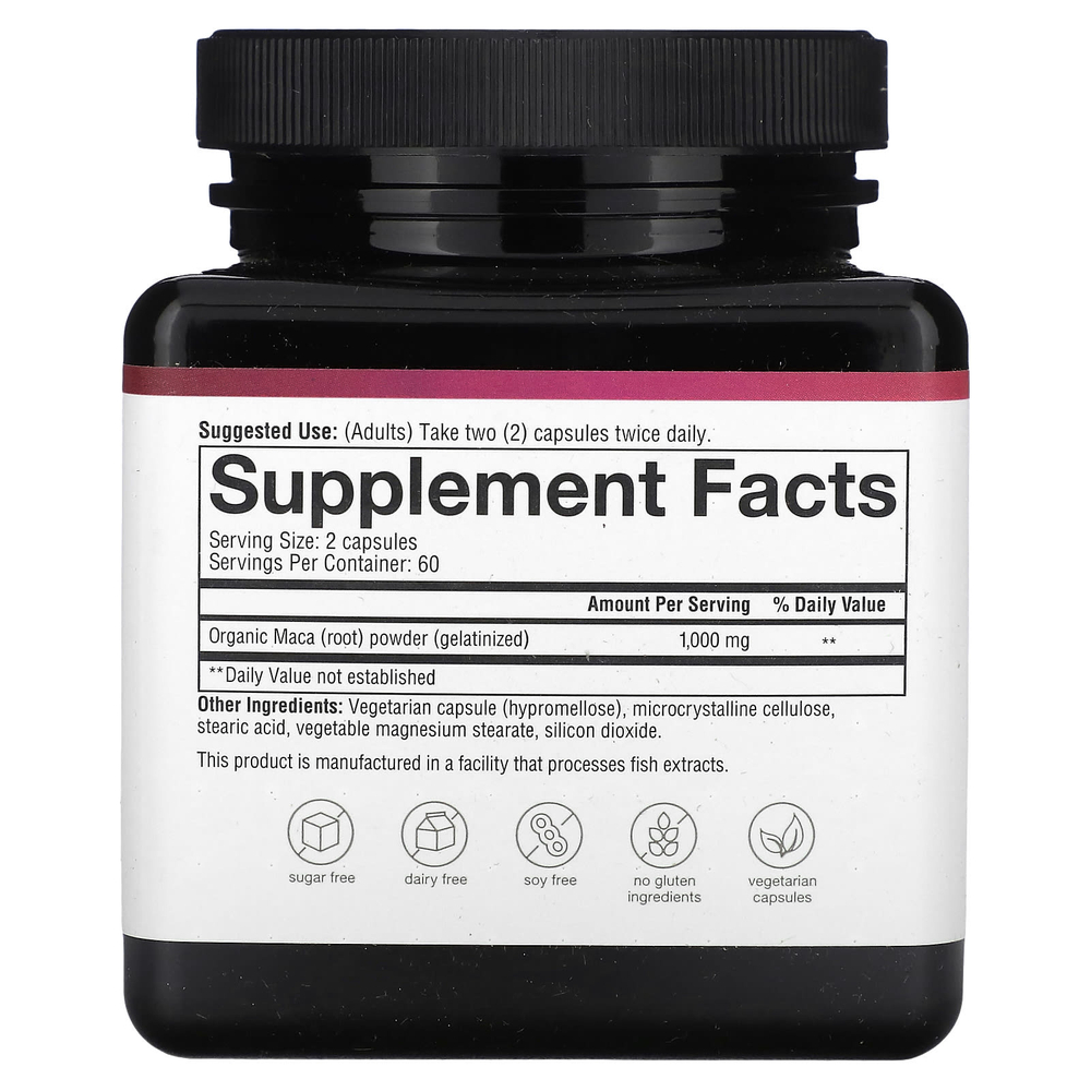 Youtheory, корень маки для женщин, 120 вегетарианских капсул (500 мг в 1 капсуле)