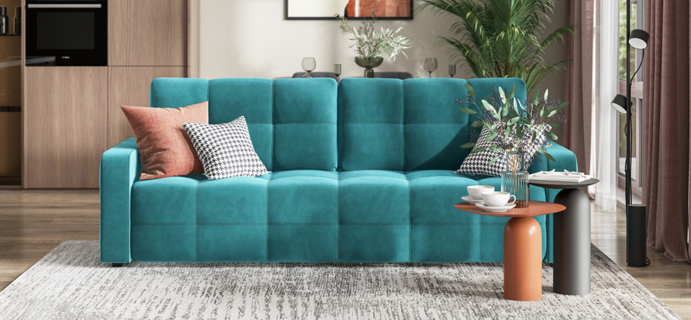 Диван Денди велюр Monolit зеленый