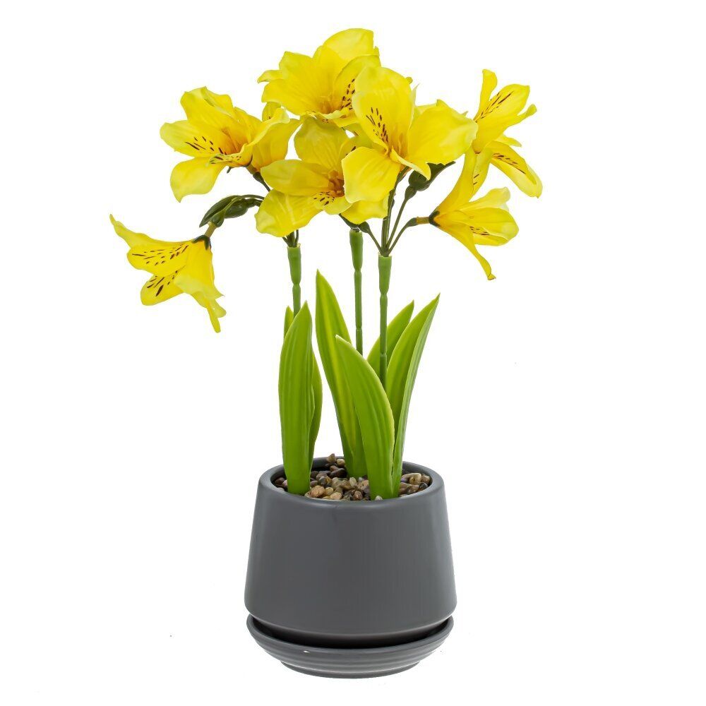 GAEM Цветочная композиция "Альстромерия", L17 W17 H31 см