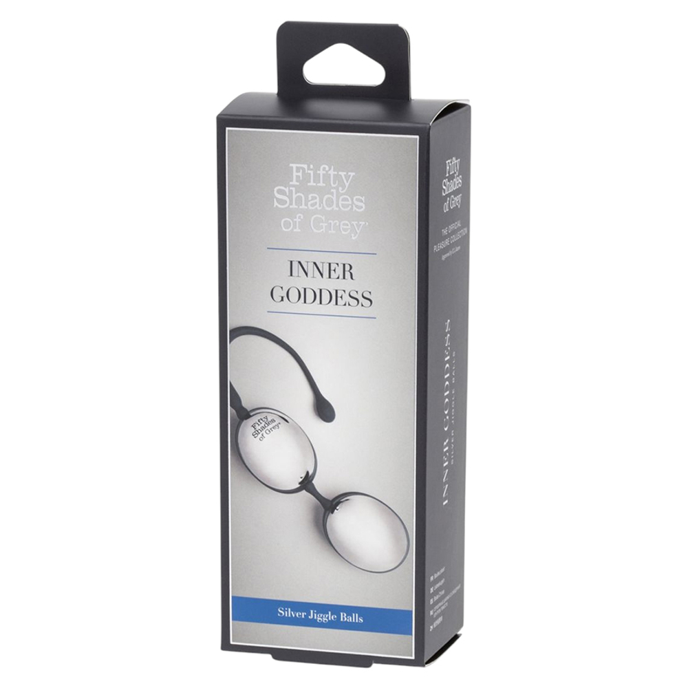 Металлические вагинальные шарики 3,6см Fifty Shades of Grey Inner Goddess Silver Jiggle Balls