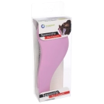 Расческа массажная «Компактная-капля», цвет розовый, в коробке, 18см