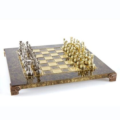 Шахматы Greek Roman Metal Chess Шахматы Manopoulos 28x28 Коричневый